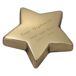 Gold Star Paper Weight