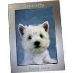 Personalized Silver Metal Photo Frame 5X7