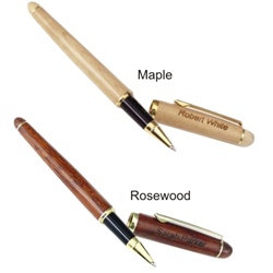 Personalized Wooden Rollerball Pen