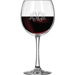 Personalized Large Balloon Red Wine Glass