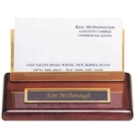 Engraved Wood Business Card Holder