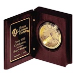 Large Bookstyle Clock  Personalized Award
