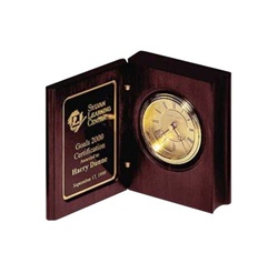 Bookstyle Clock  Personalized Award