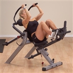 Body Solid Semi Recumbent Ab Bench