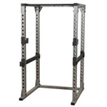Commercial Rated Power Rack, Bench and 300 Lb cast iron grip plates w/ bar!