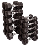 Rubber Hex Dumbbells