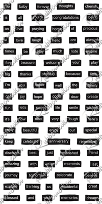 3503 Shadow words set