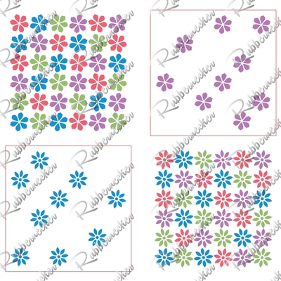 4117 Spinaround Flower Stencils