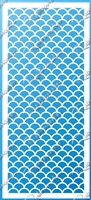 4128 Fish Scale Slimline Stencil