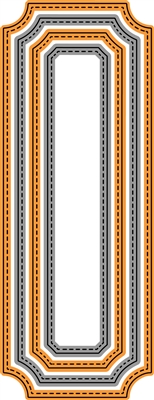 5329-02D Slimline Nested Ticket Stitch Die