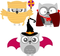 5335-02D Owl Halloween add on's Die