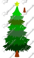 5416-01D Slimline Christmas Tree Die