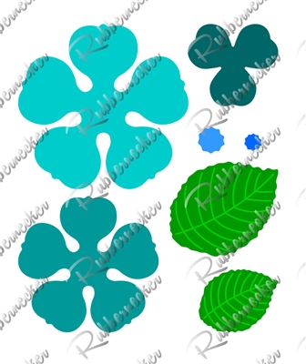 5508-02D stackable flowers/leaves #2 Die