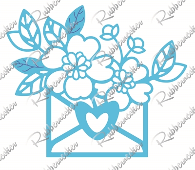 5611-01D Letter Full of Flowers Die