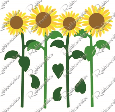 5626-03D Sunflowers Die
