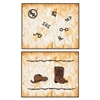 E111 Metal Embossing Plate Ranch Brands/Hat & Boots