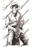 Sax Player Digital