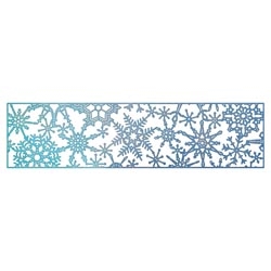 b372 Snowflake Mesh Border