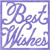 b769 Best Wishes Sentiment Square