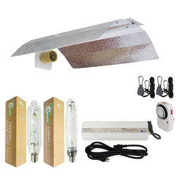 Hydro Crunch 1000W MH & HPS Grow Light System With Wing Reflector