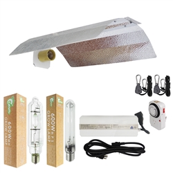 Hydro Crunch 600W MH & HPS Grow Light System With Wing Reflector
