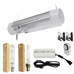 Hydro Crunch 400W MH & HPS Grow Light System With 6" Cool Tube Reflector