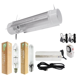 Hydro Crunch 600W MH & HPS Grow Light System with 6" Cool Tube Reflector