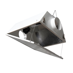 Hydro Crunch Double Ended Large Air Cooled with 6-inch Duct & Glass Panel Grow Light Reflector