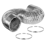 Hydro Crunch 6" Aluminum Ducting w/ Ducting Clamps