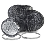 Hydro Crunch 8" Light Proof Ducting w/ Ducting Clamps