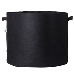 Hydro Crunch 23.25 in. x 22 in. 45 Gal. Breathable Fabric Pot Bag with Handles Black Felt Grow Pot