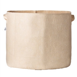 Hydro Crunch 28 in. x 26 in. 65 Gal. Breathable Fabric Pot Bag with Handles Tan Felt Grow Pot