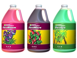 General Hydroponics Flora Series 1 Gallon - FloraGro, FloraBloom, and FloraMicro