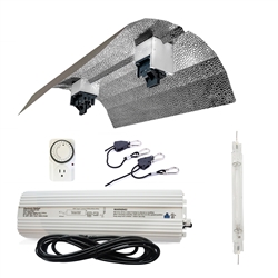 Hydro Crunch 1000-Watt Double Ended HPS 120-Volt/240-Volt Grow Light System with DE Basic Wing Grow Light Reflector