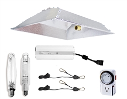 Hydro Crunch 1000W MH & HPS Grow Light System With XL Open Hood Reflector