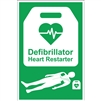 AED Sign - A4 defibrillator heart restarter