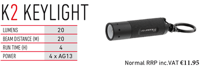 LED LENSER K2 KEYLIGHT