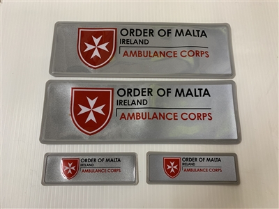 Order of Malta reflective insert ( 1 set )