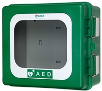 Outdoor alarmed defibrillator cabinet ( Arky Case 182 )
