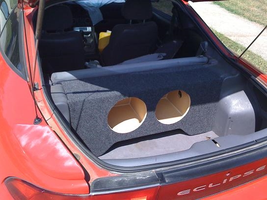 95-99 Mitsubishi Eclipse Custom Sub Enclosure Subwoofer Speaker Box (2 10")