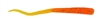 Little Atom Jumbo Wedgee - 5 tails per pack - 93 Orange Chartreuse