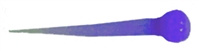 Little Atom Nuggies Plastic Tails - 6 tails per pack - 24 Atomic Glow Purple
