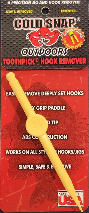 Toothpick Hook Remover with Retractable Lanyard from Cold Snap Outdoors 