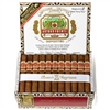 After years of development, Arturo Fuente proudly presents the Magnum R series of cigars. This series features an exclusive Rosado Sun Grown wrapper culled from lower primings of fine Ecuadorian tobacco plants which has been aged for almost a decade. The