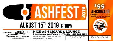 Aficionado Ash Fest Ticket - Includes 15 Cigars, Swag Bag, Commerative Mug, Pig Roast, and Beverage Tickets