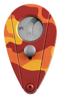 Xikar Xi2 Camo Double Blade Cutter - Orange and Red