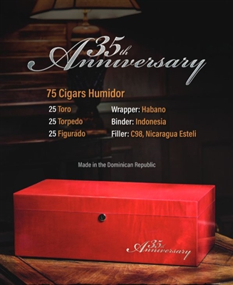 Gurkha 35th Anniversary 150 Count Humidor