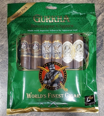 Gurkha 6 Pack Toro Sampler in Freshness Bag - 6 x 54 (Includes 2 of Each - Nicaraguan Series, Treinta and San Miguel)