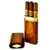 Walnut 3 Cigar Presidente Travel Case