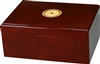 50 Count Sao Paolo Humidor with Cameo Inlay - Includes a Hygrometer and Humidifier 12 1/4"W x 8 3/4"D x 5 1/8"H